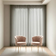 Pleated Elegance Dining Chairs