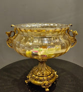 Golden Ornate Centerpiece Bowl