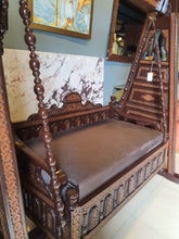 Wooden swing (jhola) detail view