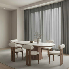 Modern Oval Dining Set