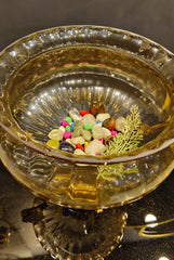 Golden Ornate Centerpiece Bowl