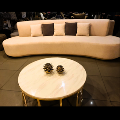 Modern Cloud Sofa/Couch with Soft Boucle Upholstered 6 Seater