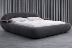 Modern Bed with integrated Side Table
