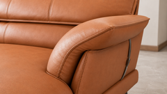 The Verona Caramel Sectional Sofa