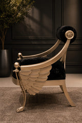 Royal Wing Velvet Designer Chair (Customize)