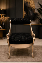 Royal Wing Velvet Designer Chair (Customize)