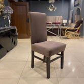 Solid wood dining chair, front view
