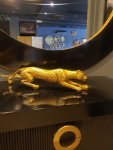 Panther sculpture decor piece detail view