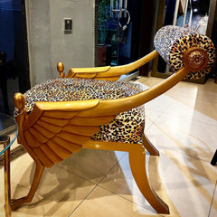 Throne Chair Cheetah Print