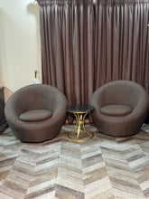 Modern Brown Room Chair styled in a living room