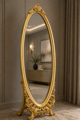 Regalia ornate gold full length floor mirror by Z Galleria Lahore