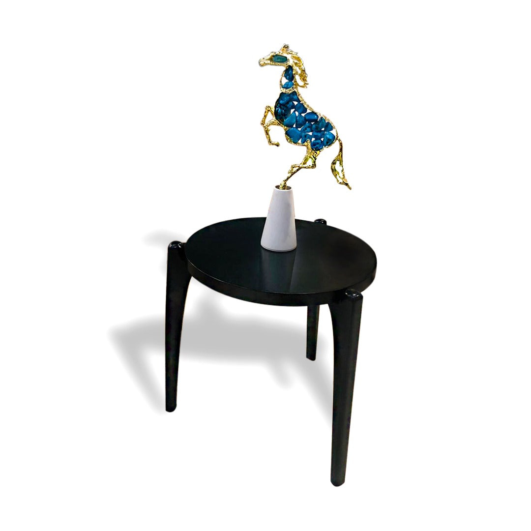 Minimalist Round Black Center Table Set — alternate product view 9
