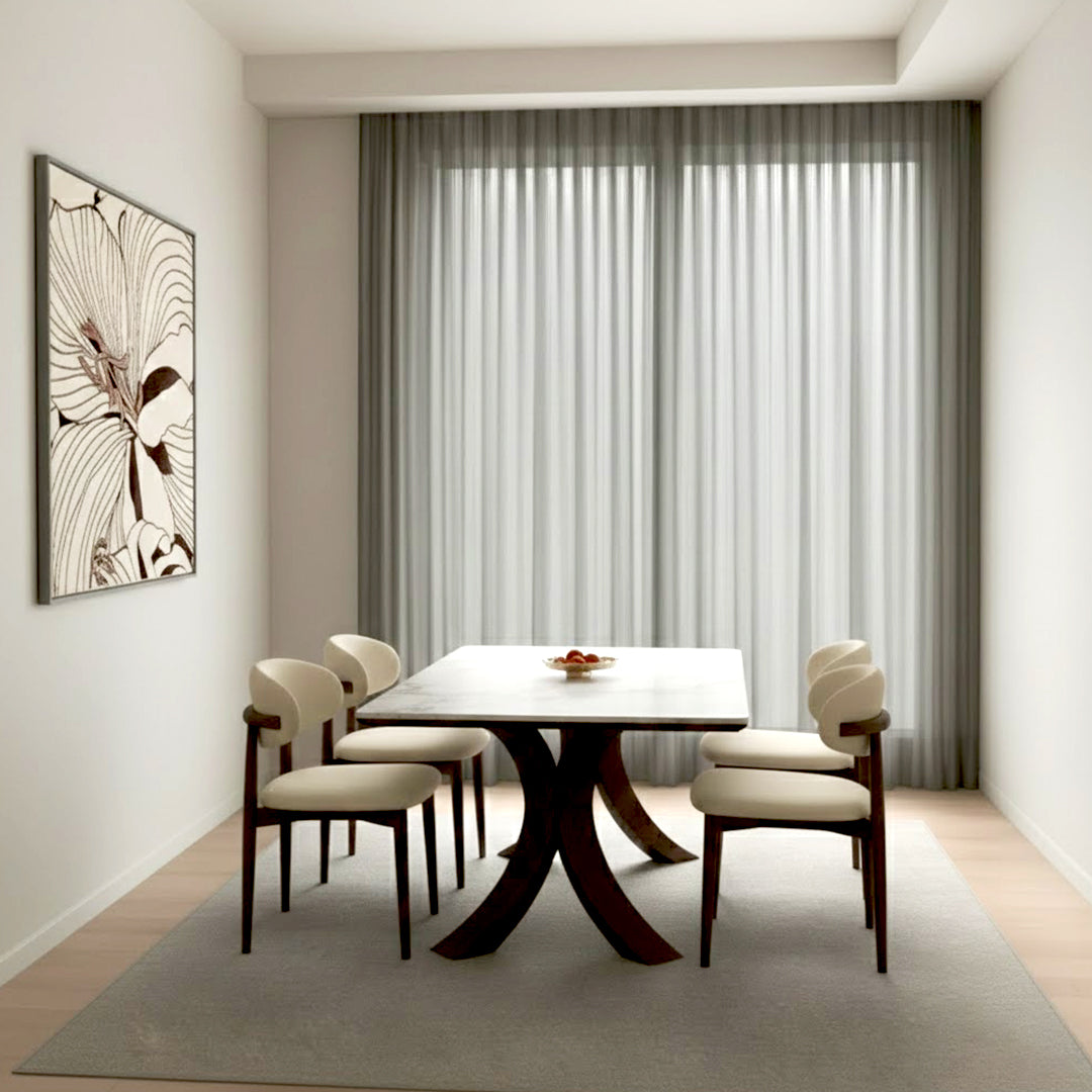 Modern Rectangular Dining Table Set