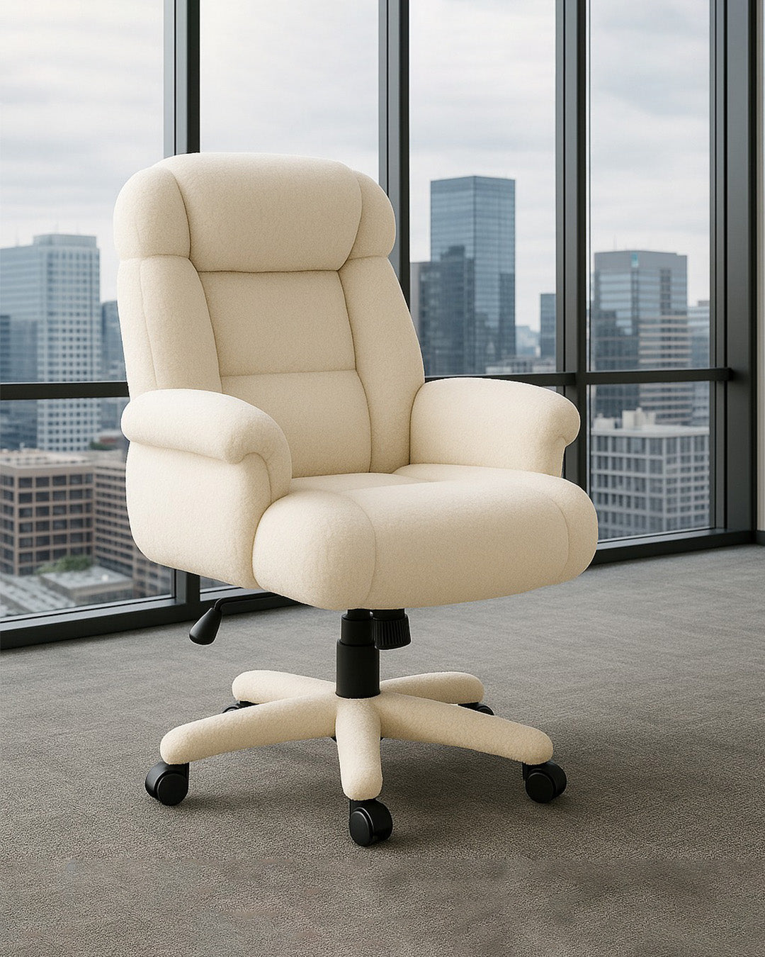 LuxeErgo executive chair adjustable base and armrests