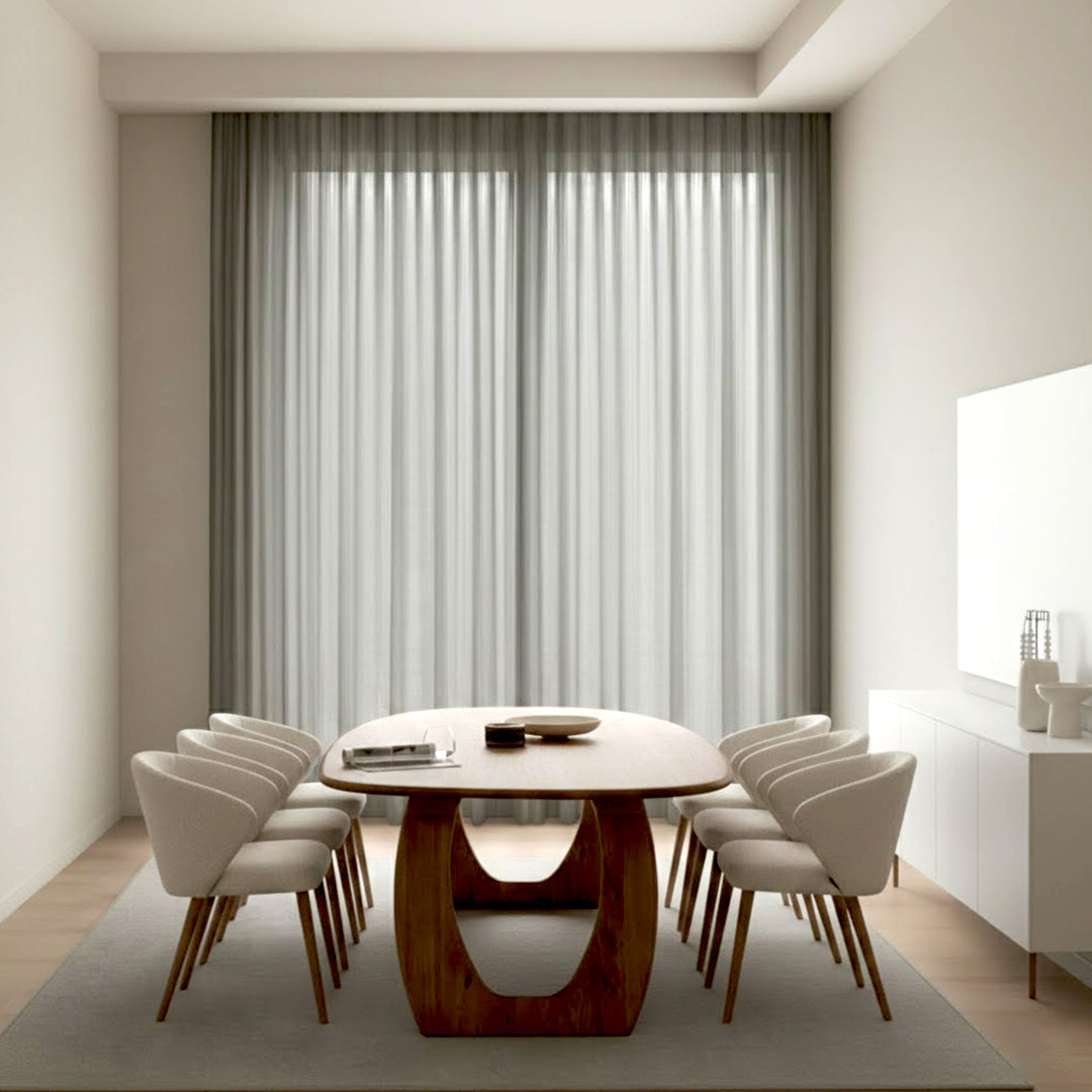 Modern Oval Dining Table Set