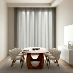 Modern Oval Dining Table Set