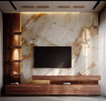 Custom Inset Media Wall Panel System by Z Galleria