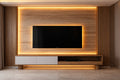 Luxury Inset TV Wall with Console by Z Galleria