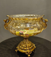Golden Ornate Centerpiece Bowl