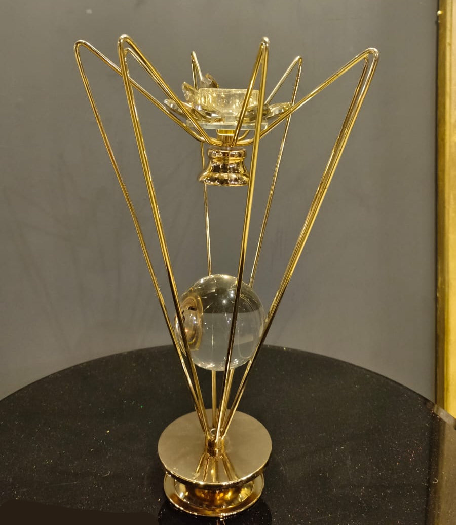 Stylish Gold Leg Candle Holder by Z Galleria