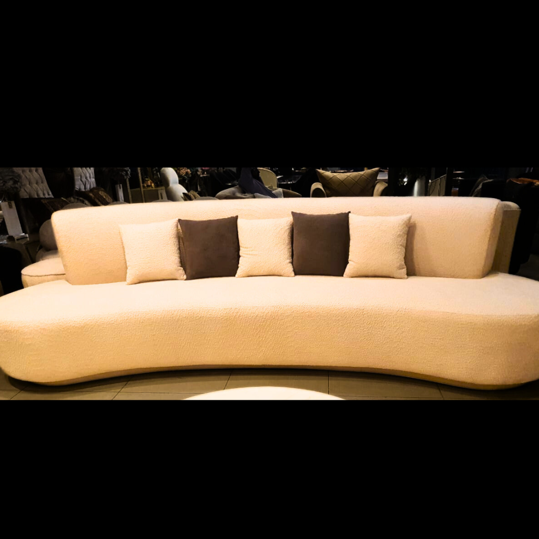 Modern Cloud Sofa/Couch with Soft Boucle Upholstered 6 Seater