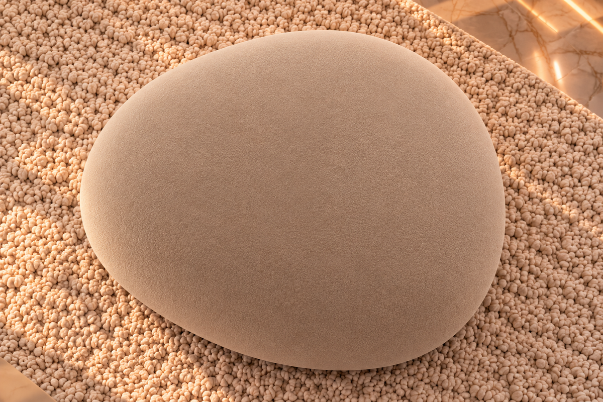 Pebble Pod organic designer one-seater side angle by Z Galleria Lahore