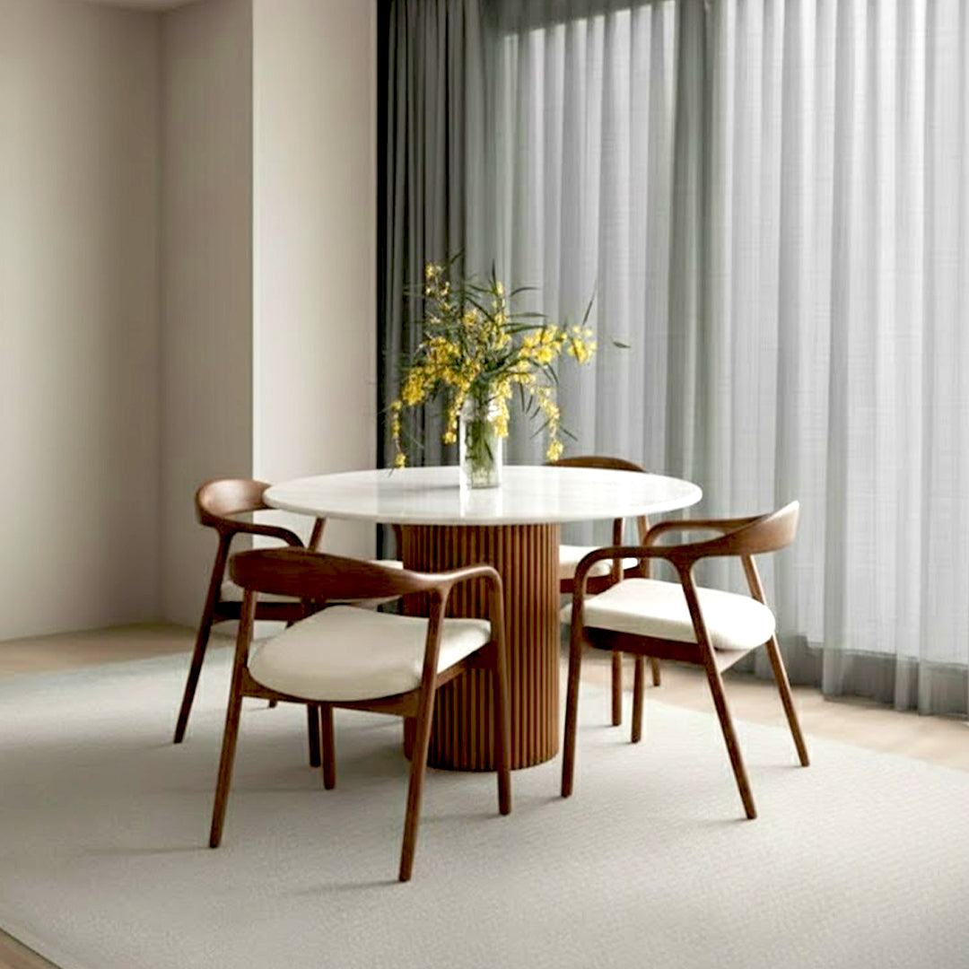 Elegant Round Dining Table Set by Z Galleria