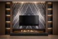 Textured Marble Wall with Console by Z Galleria