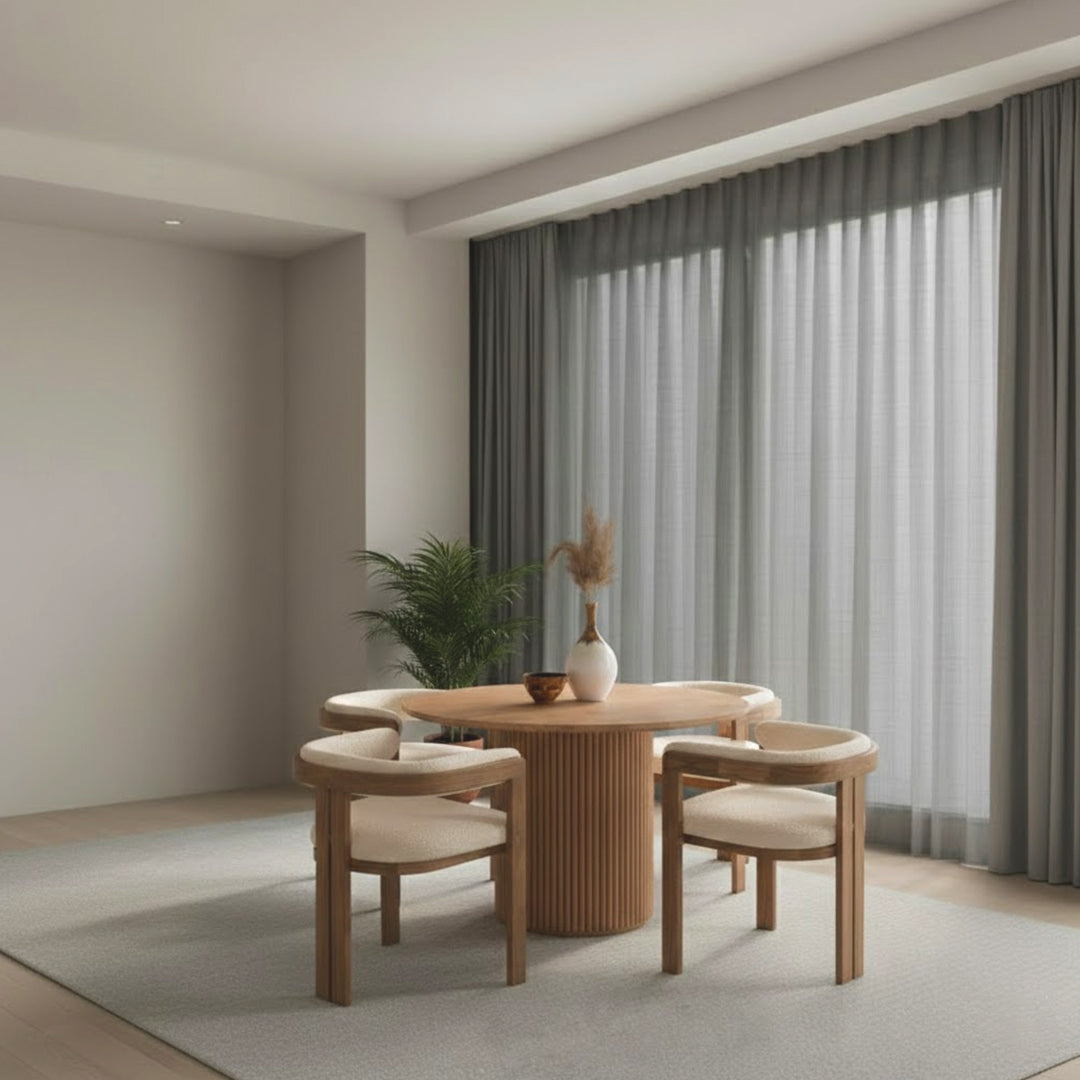 Sleek Round Dining Table Set by Z Galleria