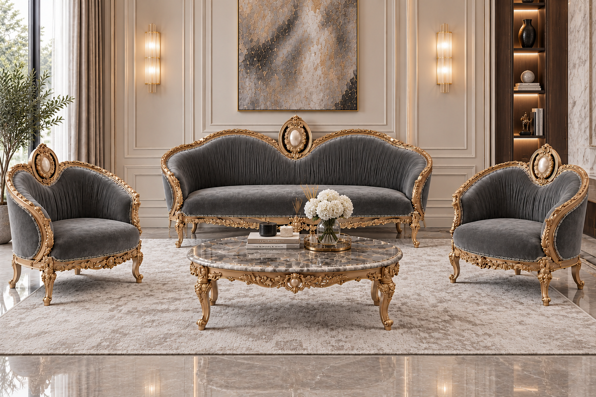 Auremont Crest Sofa Set