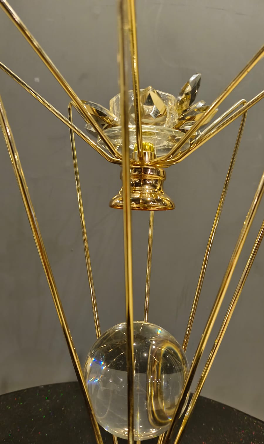 Stylish Gold Leg Candle Holder detail view