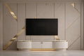Minimalist Media Wall with Console by Z Galleria