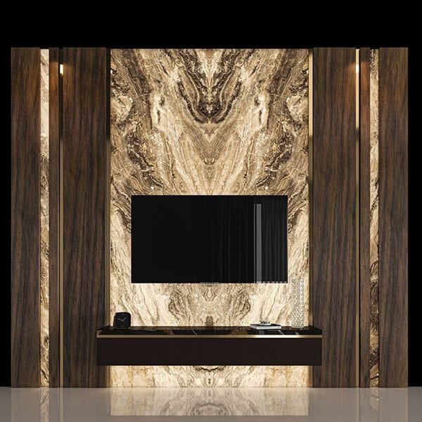 Luxury Stone Panel with Console by Z Galleria
