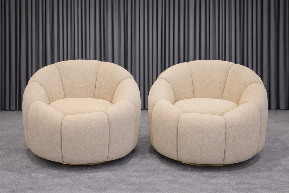 Luxury Round Lounge Chair by Z Galleria