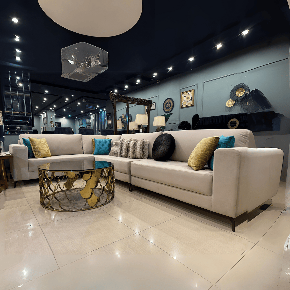 Modern L-shaped 6-seater sofa by Z Galleria