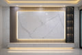 Marble Panel Themed Wall with Console by Z Galleria