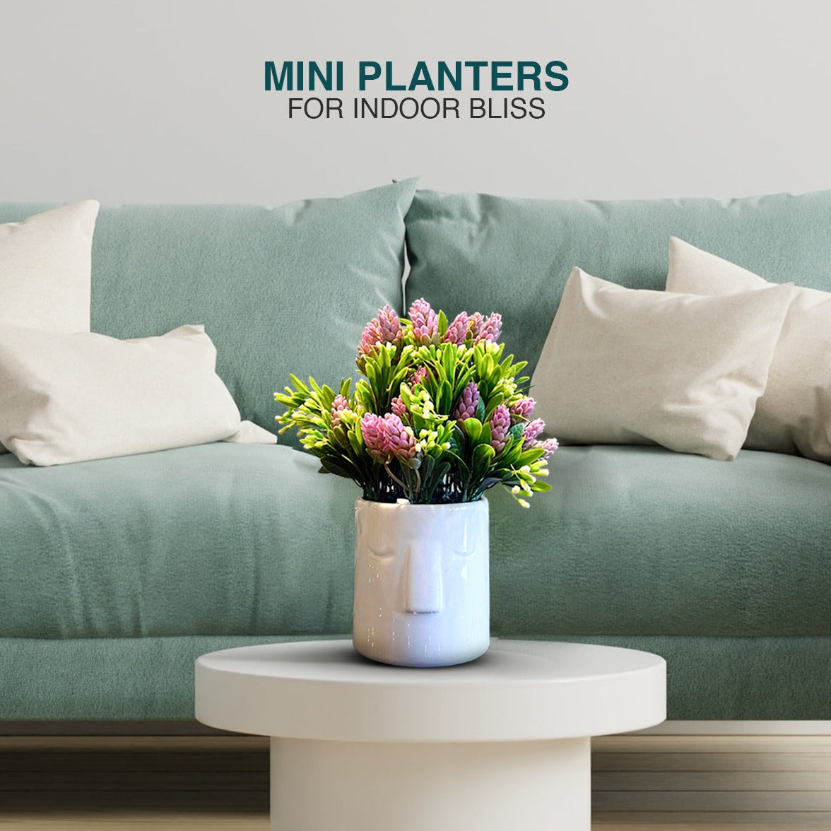 Face Ceramic Pot - Zeegalleria