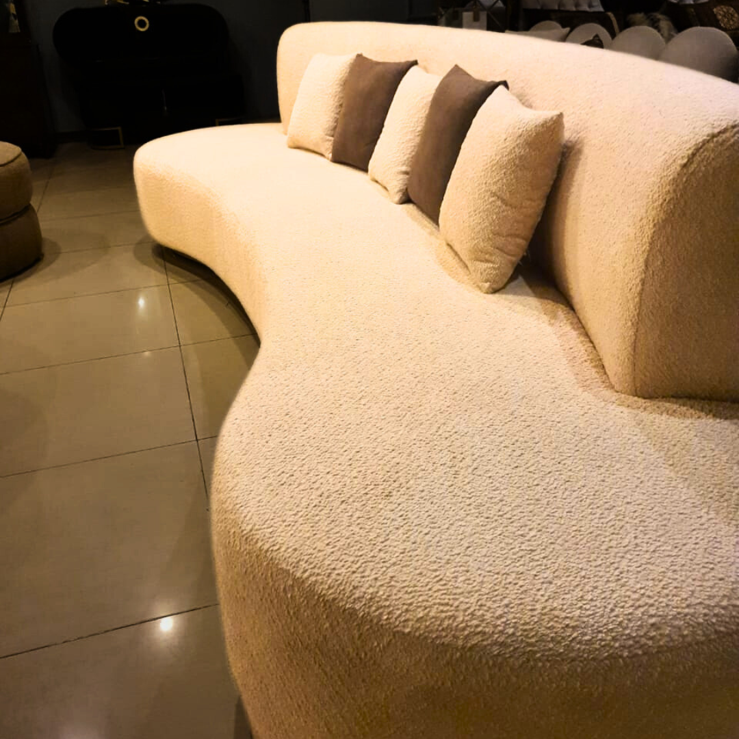 Modern Cloud Boucle Sofa – 6 Seater — alternate product view 5