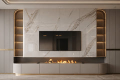 Marble Statement Wall with Console
