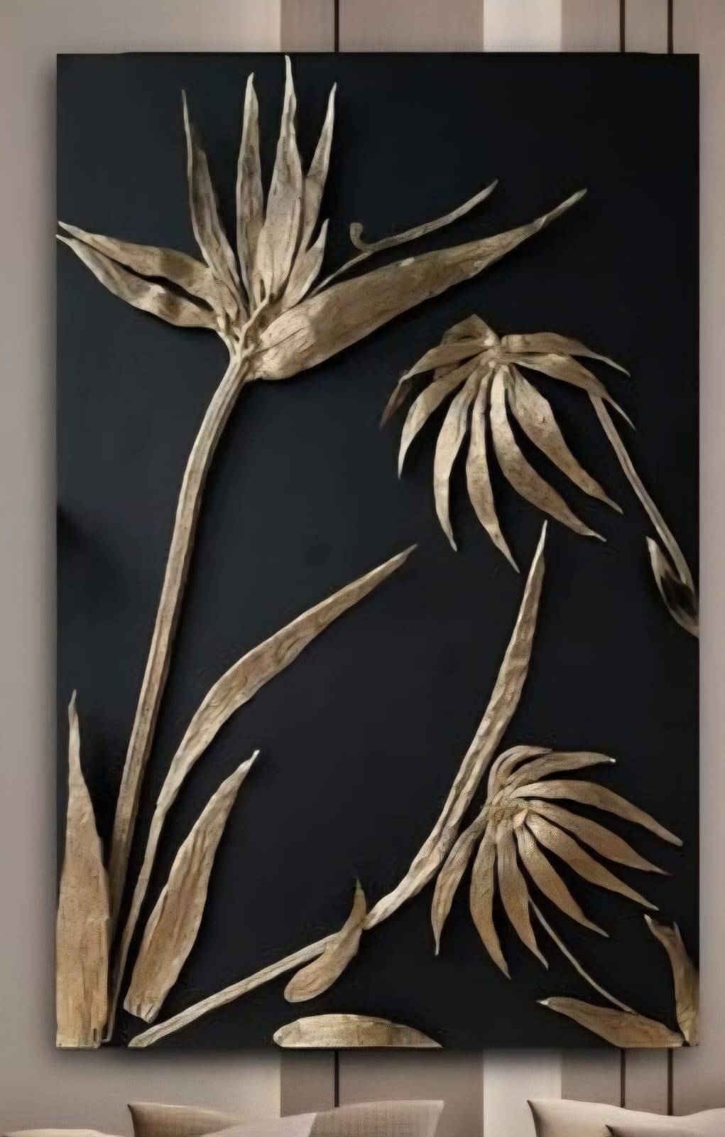 Golden Leaf & Blossom Design