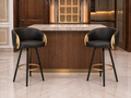 Black Revolving Bar Stools