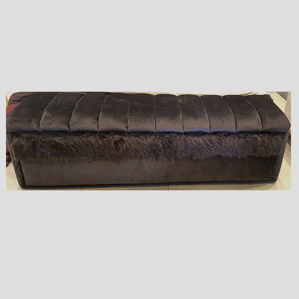Bedroom bench with shoe rack by Z Galleria