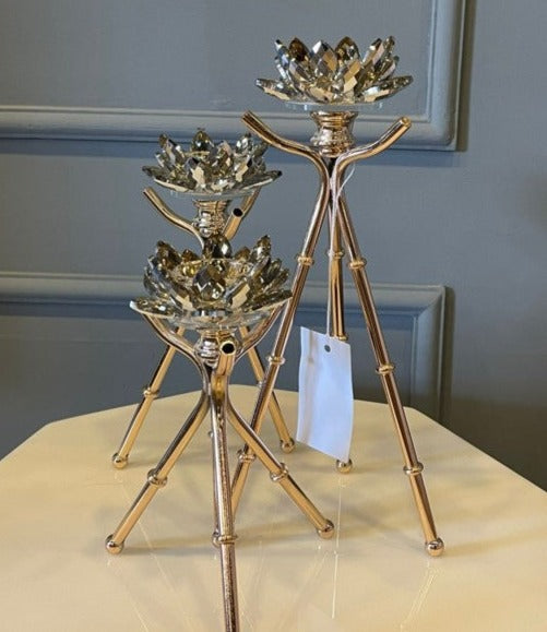 Floral Candle Stand Small Set - Z Galleria