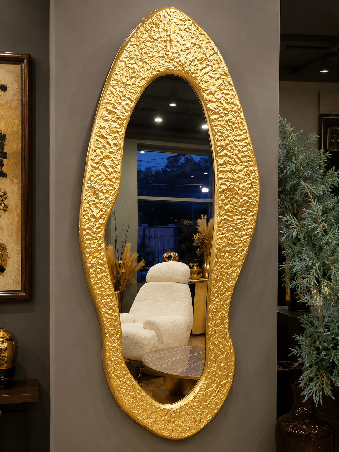 Shahi gold accent mirror by Z Galleria