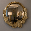 Gold petal wall mirror by Z Galleria