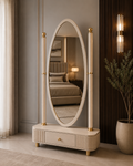full-length oval dressing mirror