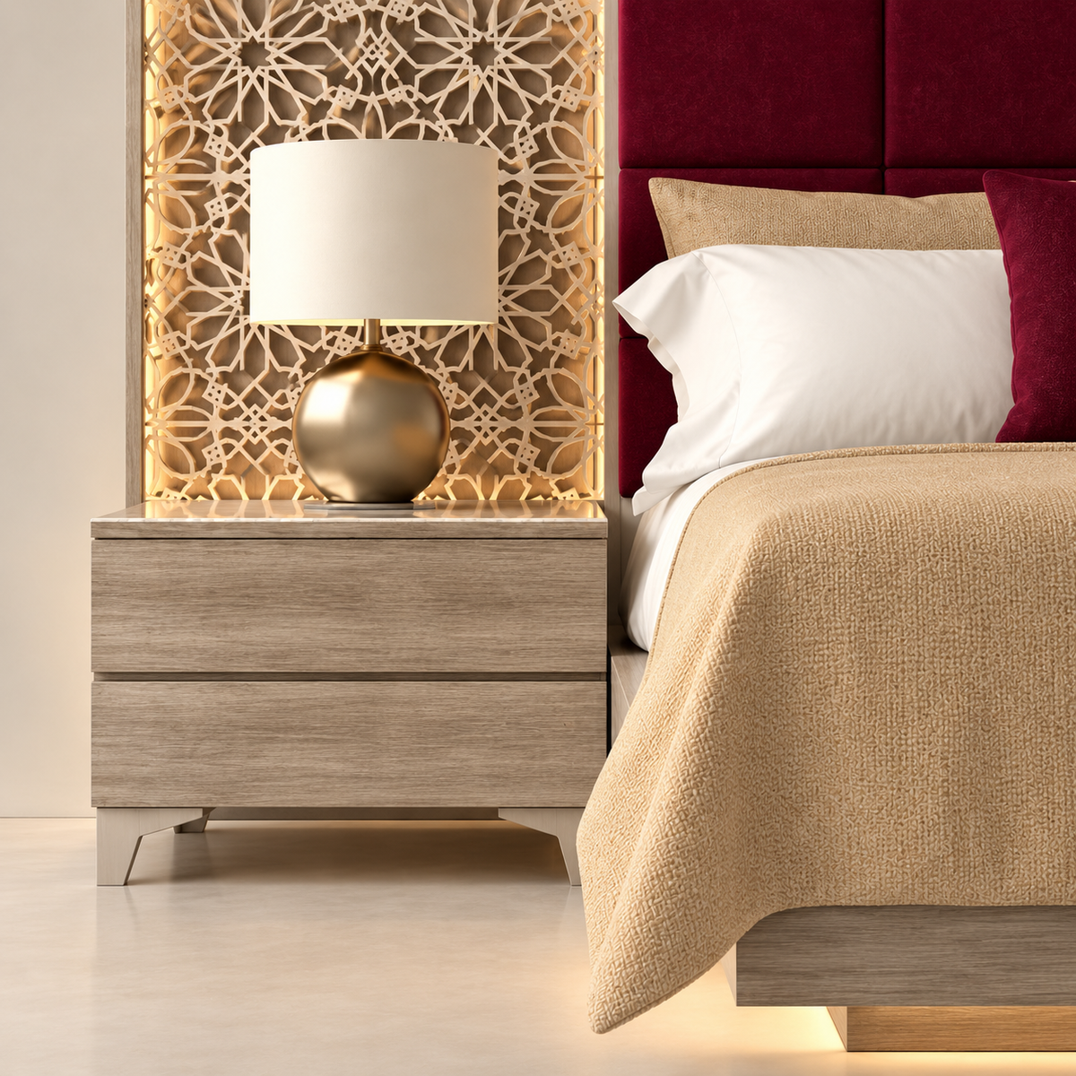 Noor Lattice Bed