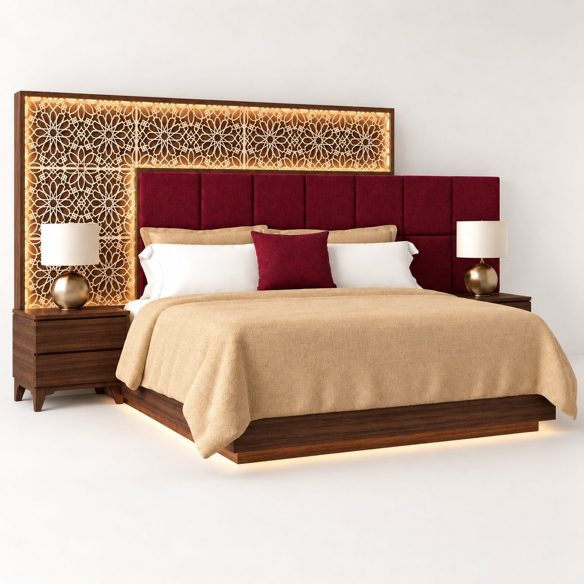 Noor Lattice Bed