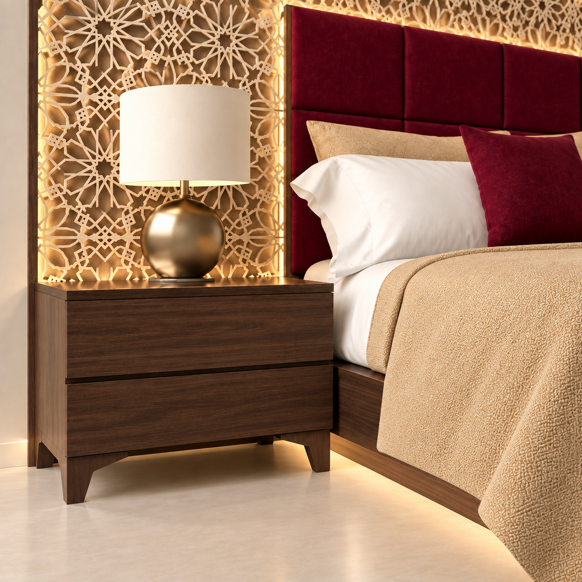 Noor Lattice Bed