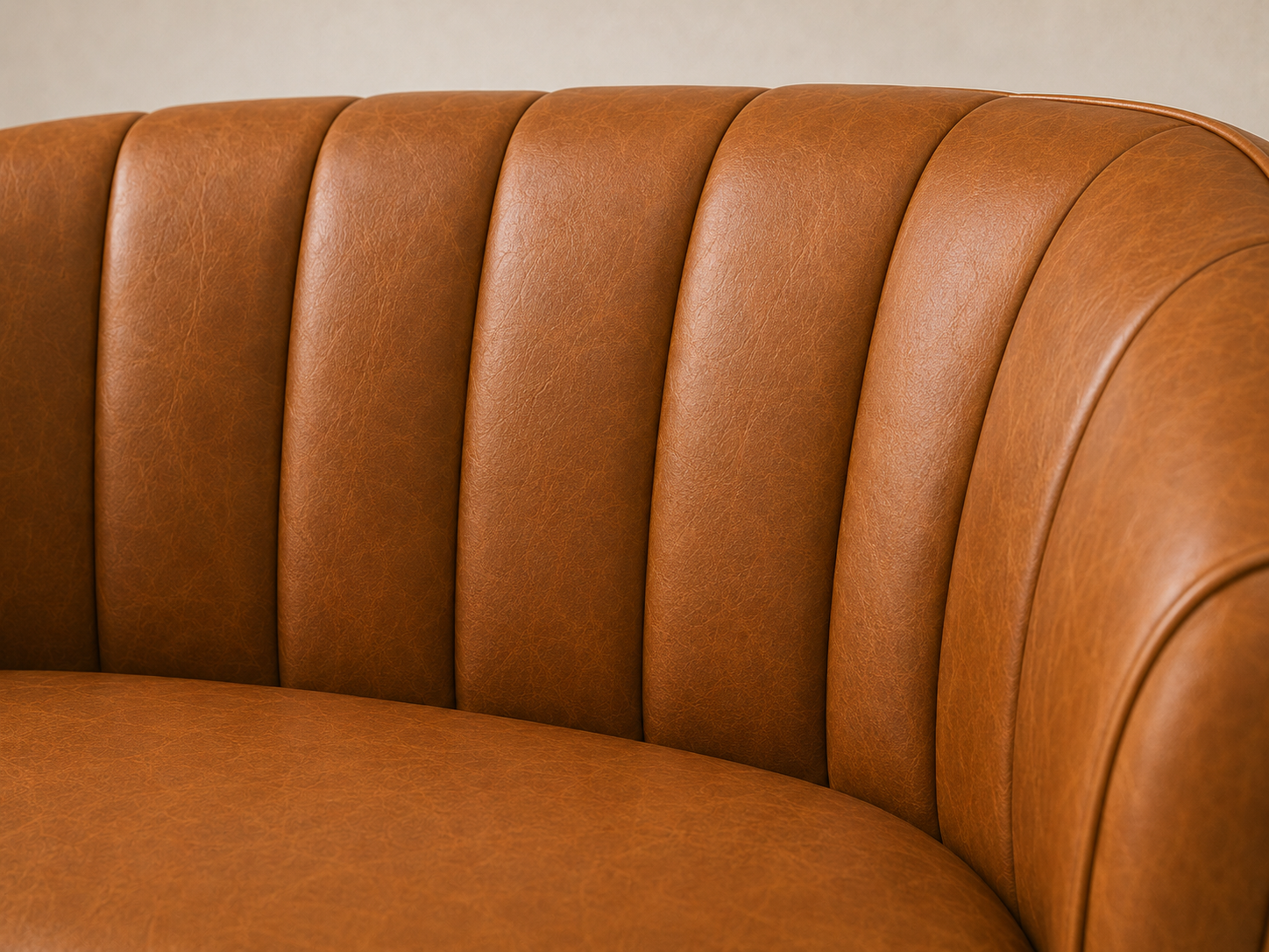 The Aurelia Cognac Leather Sofa Set — alternate product view 5